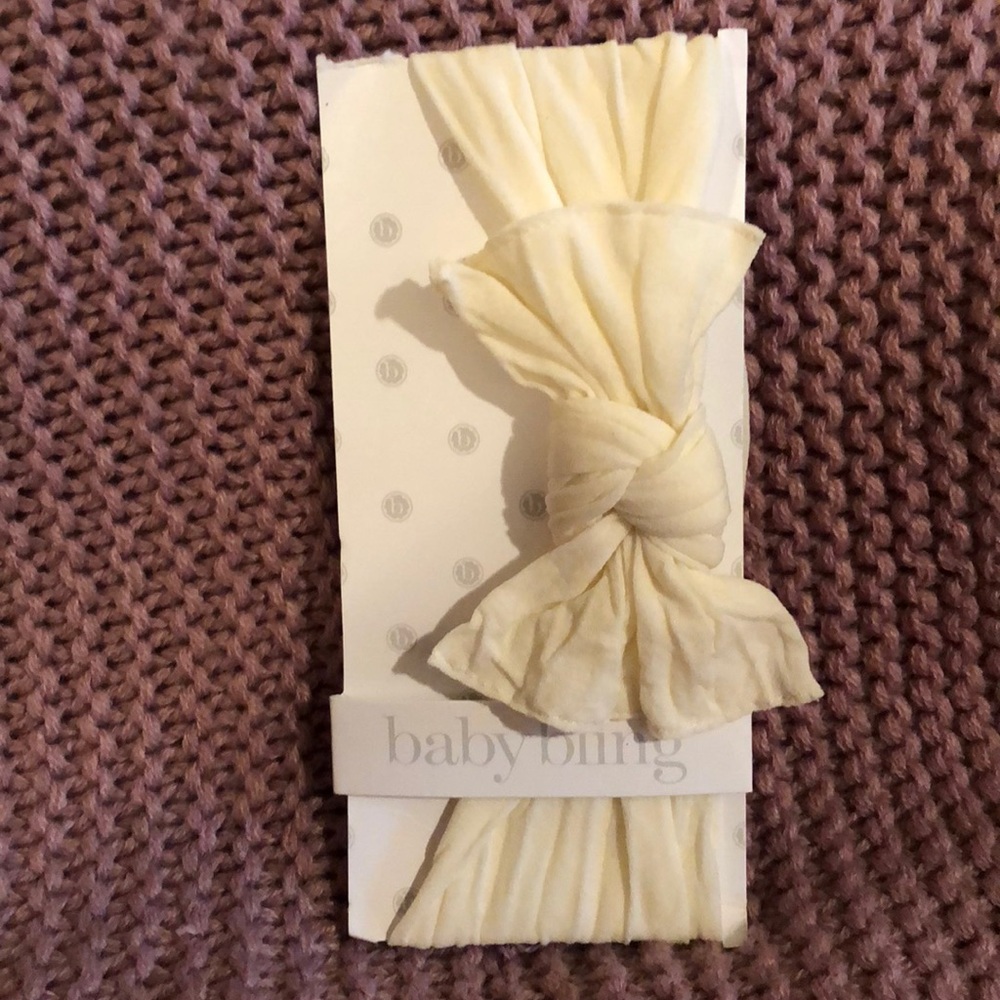 Baby Bling Ivory Bow Headband